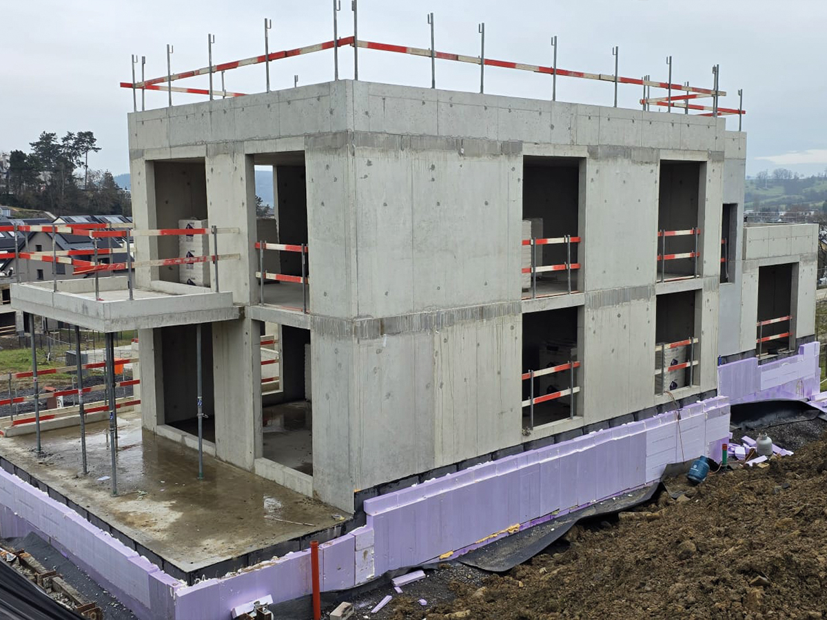 Gros œuvre d’une résidence de 7 appartements à Junglinster