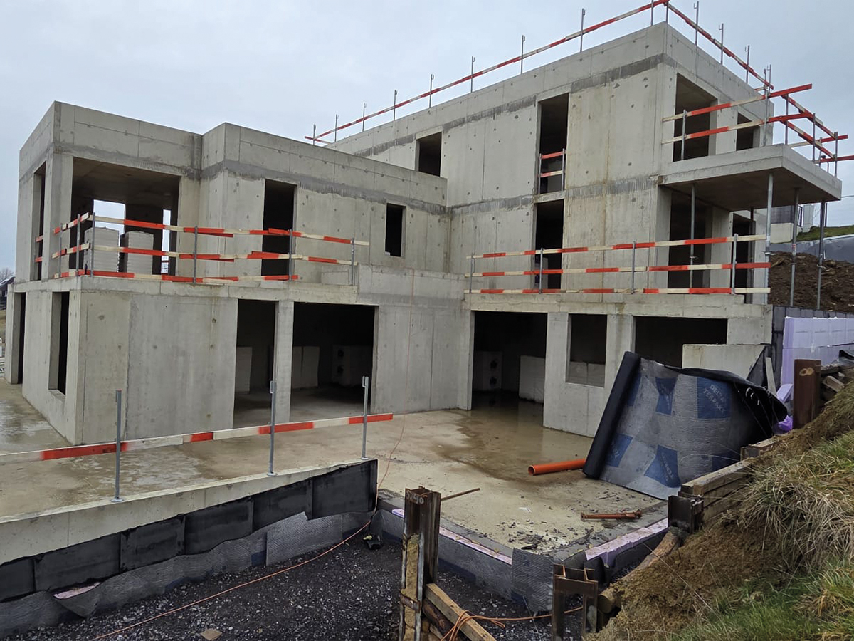 Gros œuvre d’une résidence de 7 appartements à Junglinster
