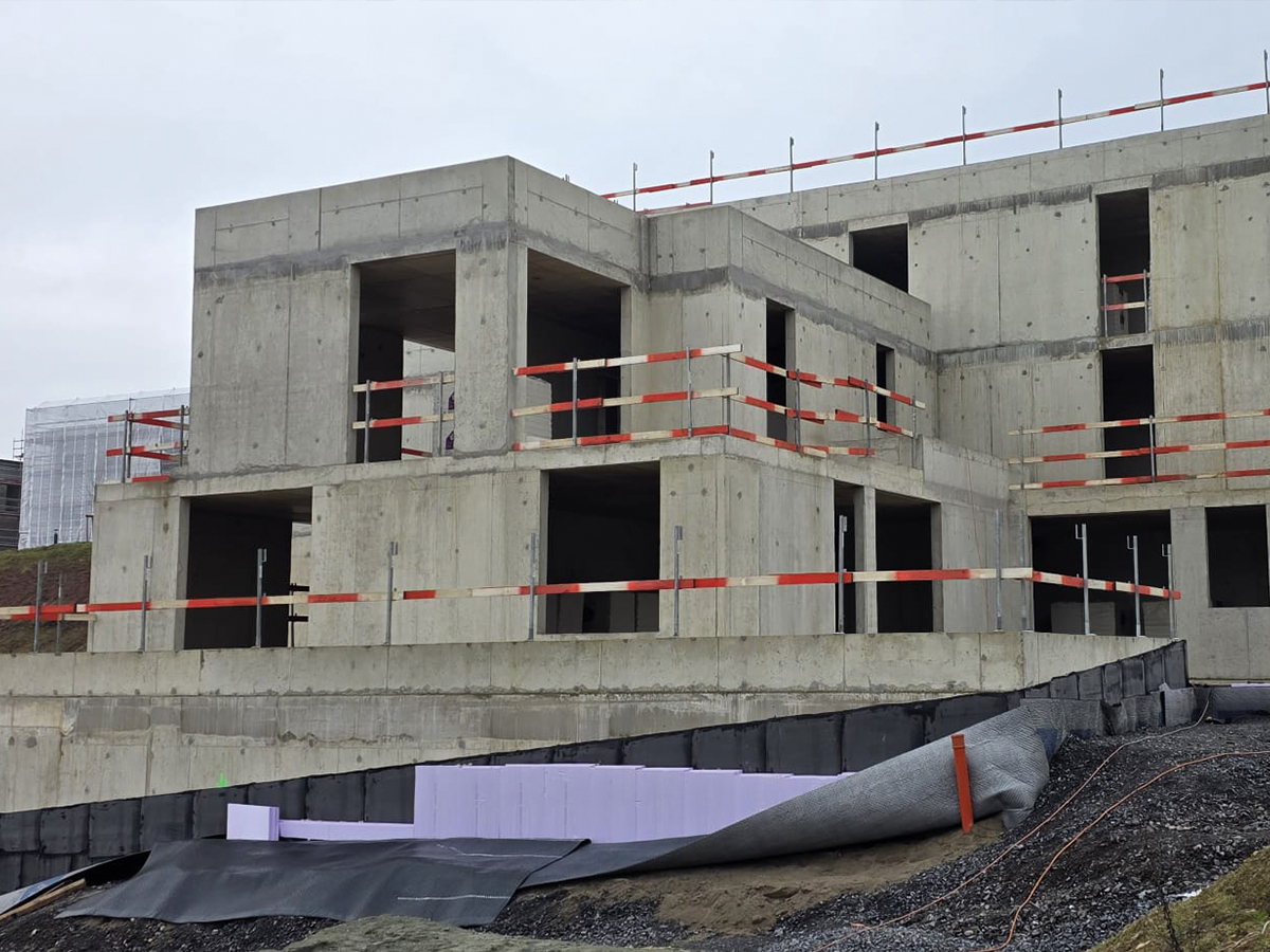 Gros œuvre d’une résidence de 7 appartements à Junglinster